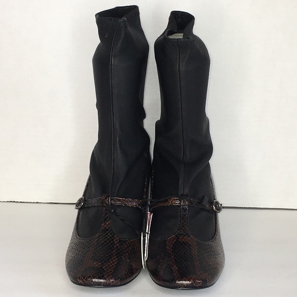 Zara Snake Print Mary Jane Bootie - Picture 5 of 6